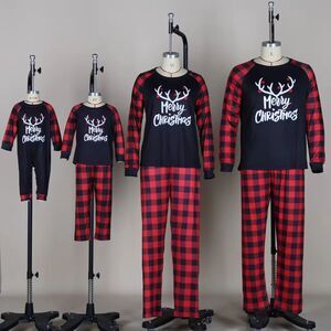 2025 Holiday Pajamas Family matching  Set Adult Kids Baby Men Women Christmas